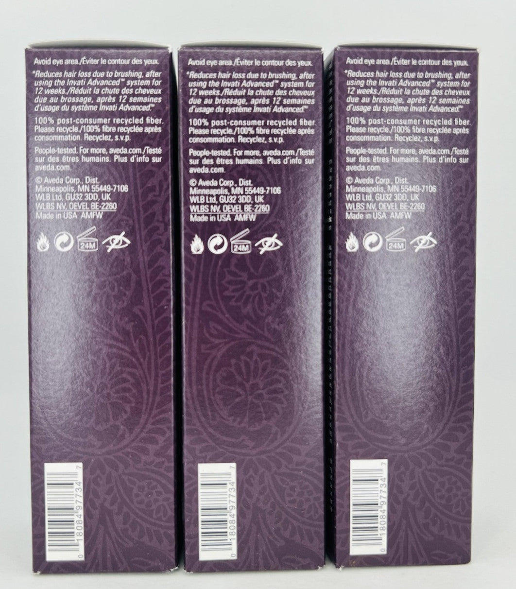Aveda Invati Advanced Scalp Revitalizer 5 fl.oz. (150mL) × 3