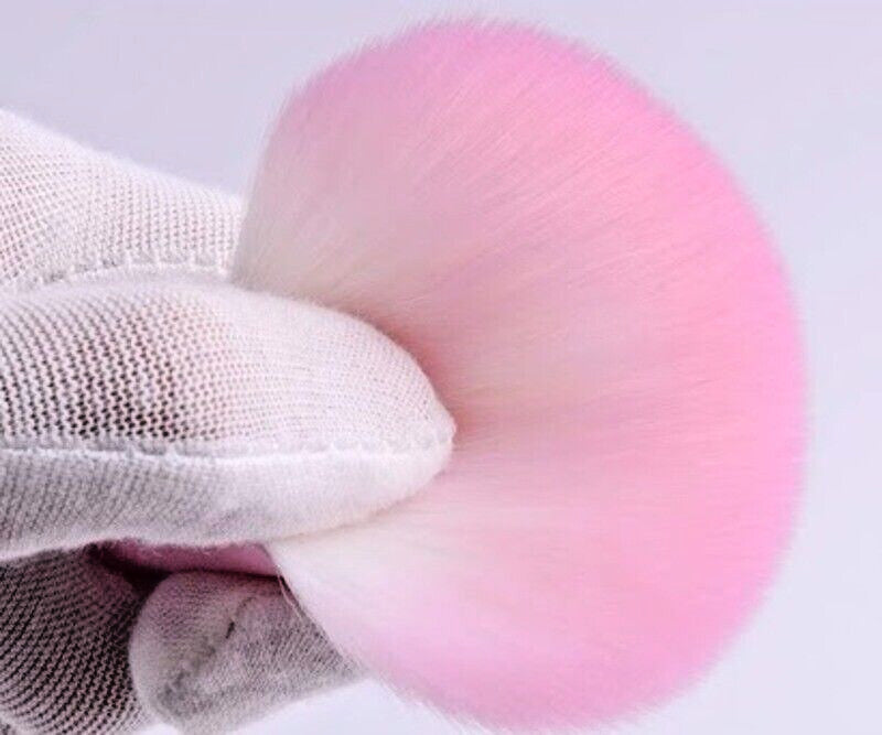 Makeup Brush Set with Pink Handle and Red Tube Case - 10 Professional Brushes