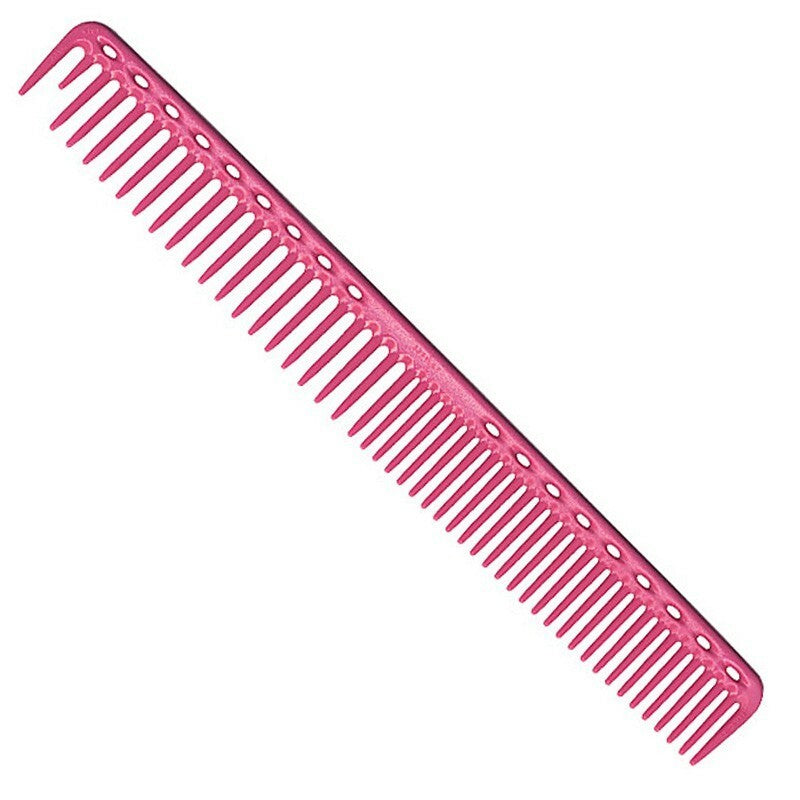 Round Tooth Cutting Comb - Extra Long Pink Hair Styling Tool