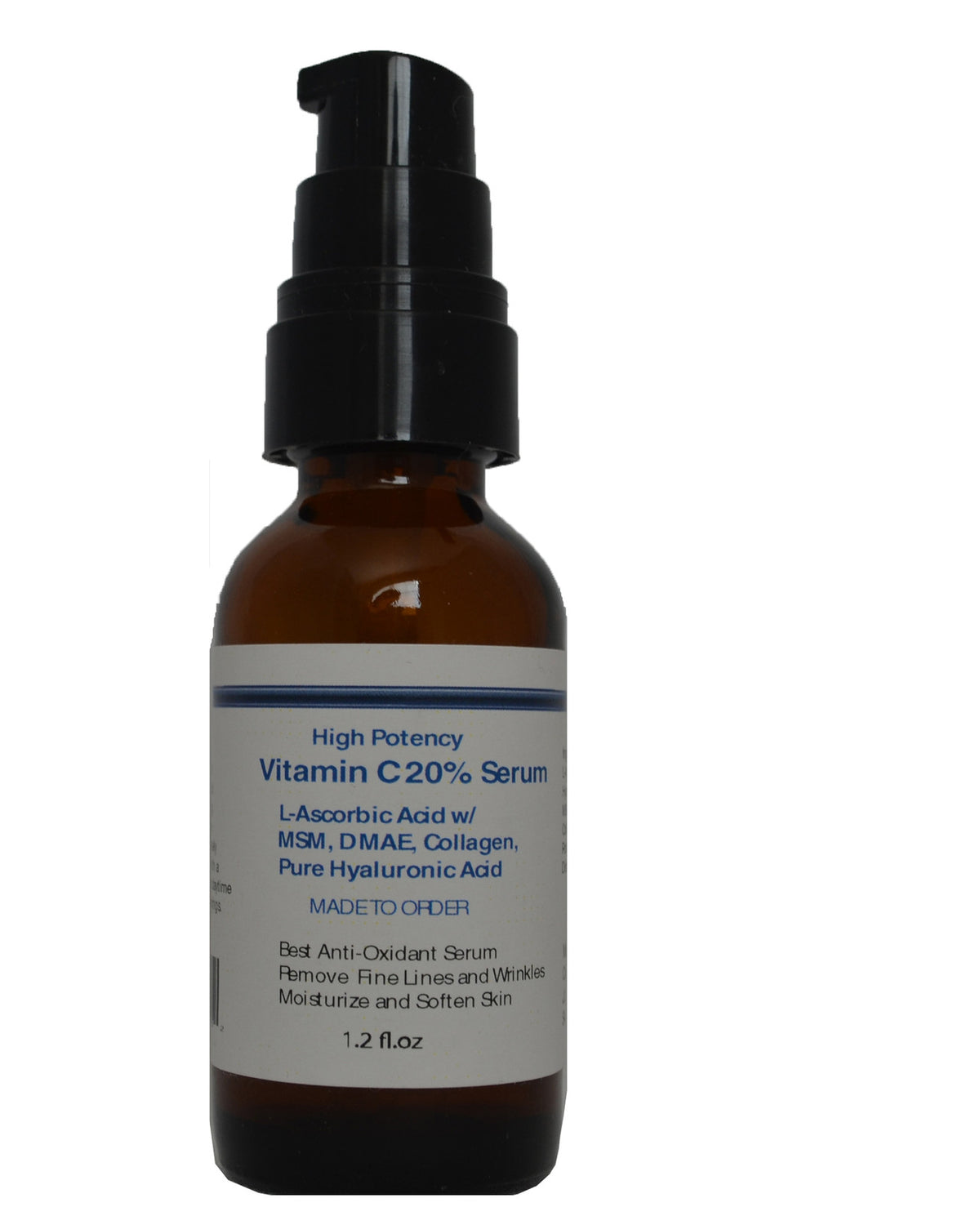 High Potency Vitamin C Serum with MSM, DMAE, Collagen & Hyaluronic Acid
