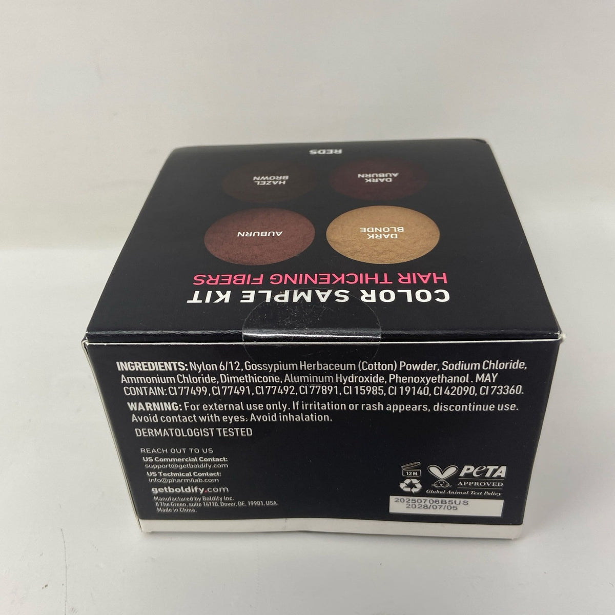 Hair Fibers Sample Kit - Reds, 4 Shades, 0.70oz