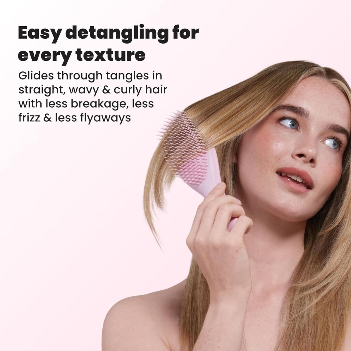 Detangling Hair Brush for Wet & Dry Hair - Millennial Pink