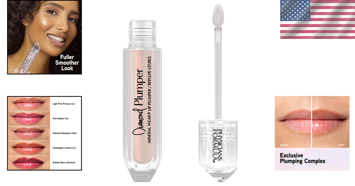Hydrating Lip Gloss & Plumper in Light Pink - Fuller, Smoother Lips