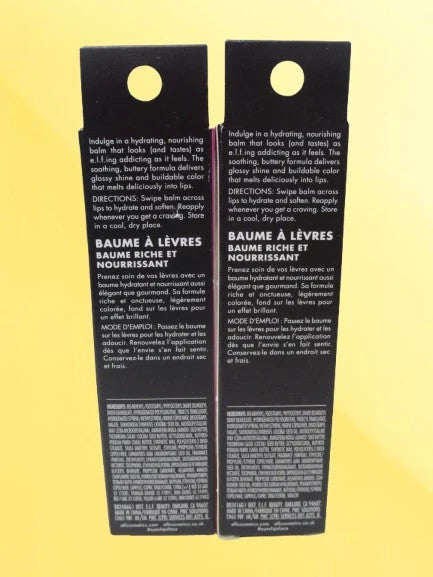Lip Balm Set - Melting Glow Reviver with Gummy & Vanilla Flavors, 2 Pack