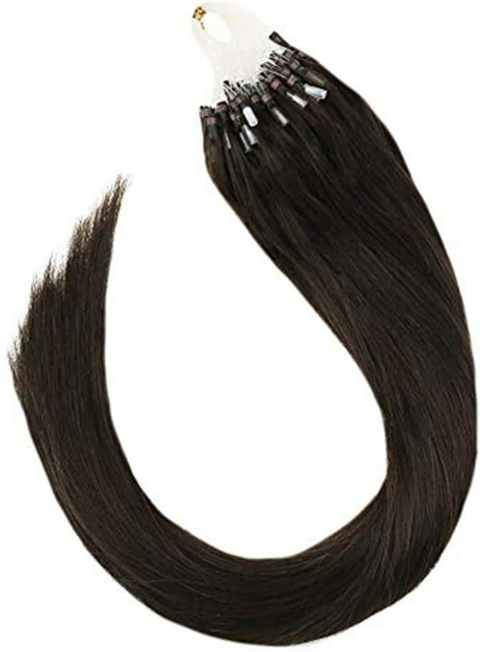 Micro Ring Loop Beads Tip Link Hair Extensions - 100% Remy Human Hair, Straight