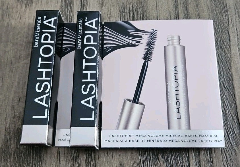 BareMinerals Lashtopia Mega Volume Mineral Mascara - Ultimate Black Set of 2