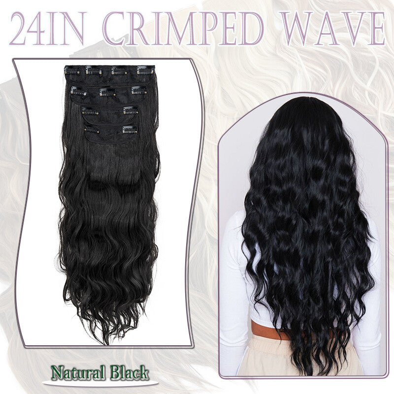 Double Weft Clip-In Human Hair Extensions Full Head - Multiple Colors & Lengths