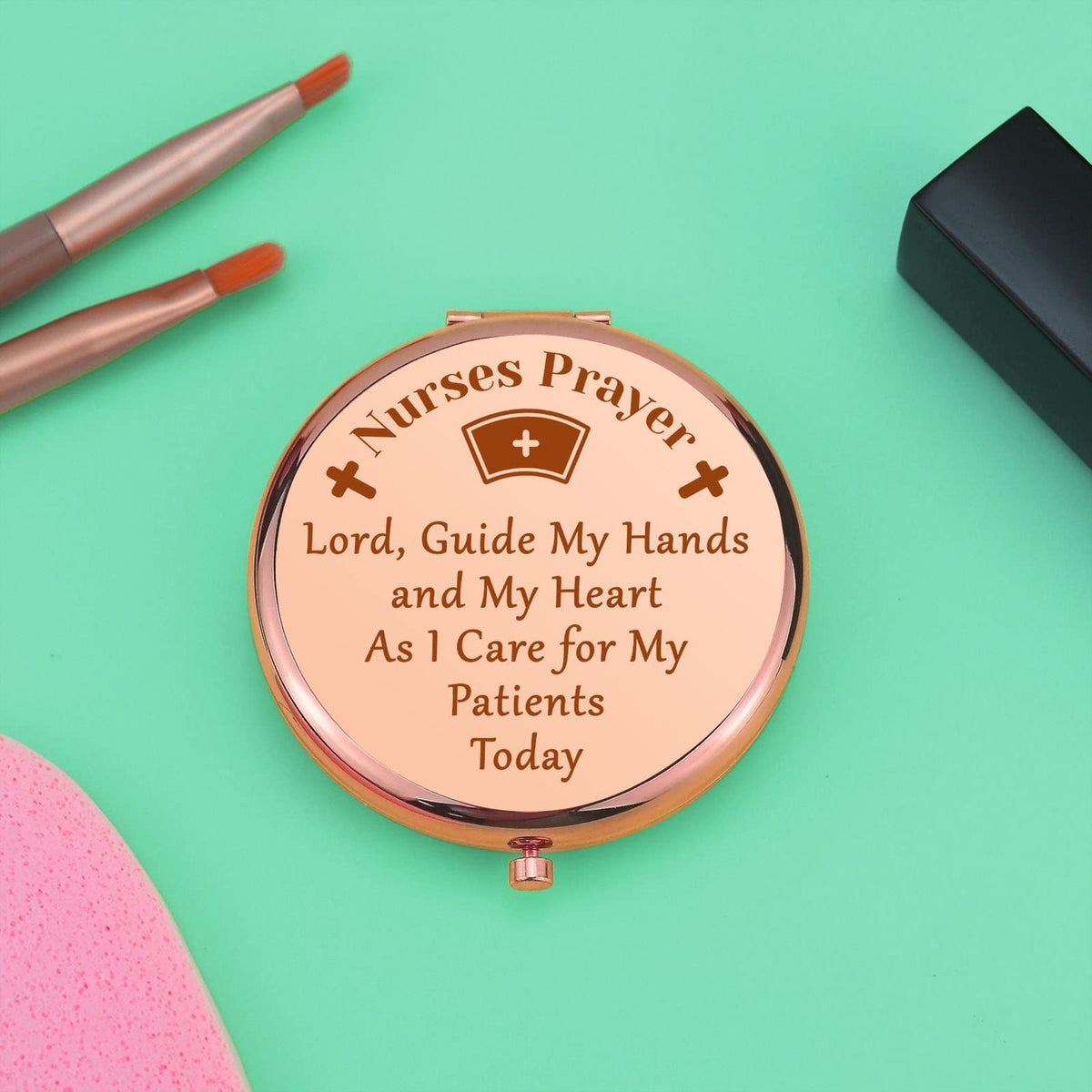 Nurse Appreciation Compact Makeup Mirror - Gift for Women & Nurses