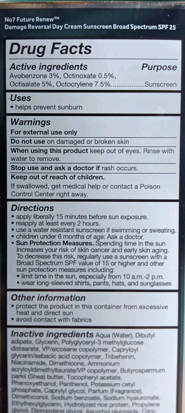 No7 Future Skin Damage Reversal System Kit - Night & Day Cream, Serum, Sunscreen