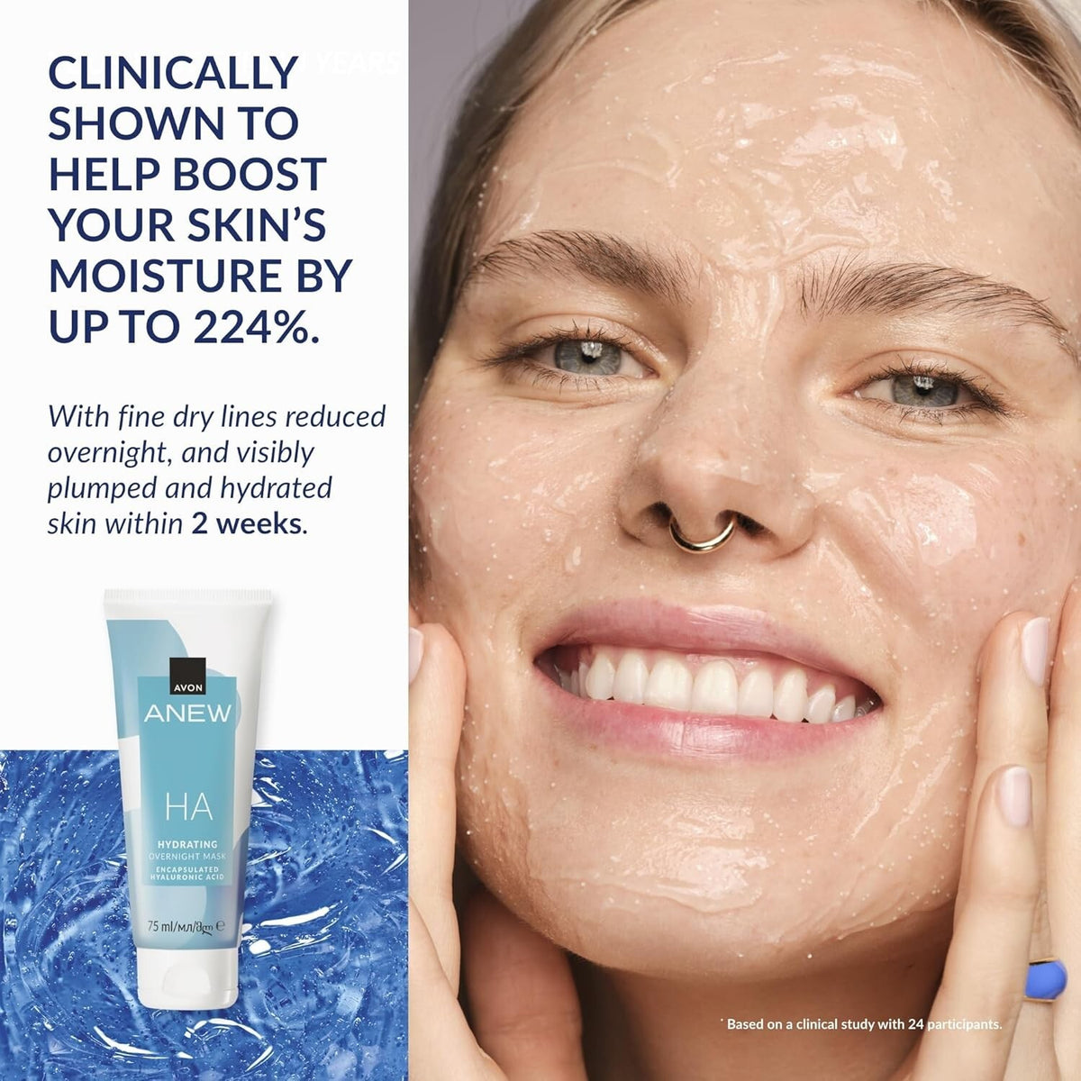 Anew Hyaluronic Acid Hydrating Overnight Mask 75ml