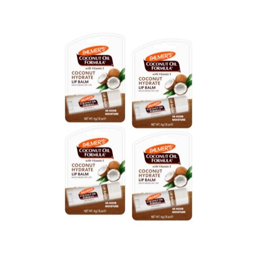 Hydrating Lip Balm with SPF 15 - Coconut Oil, 4-Pack, 0.15 oz