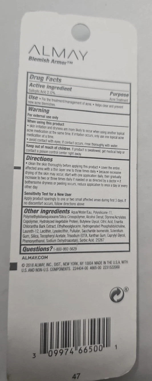 Acne Spot Treatment Salicylic Acid Maximum Strength 0.13 oz - Blemish Armor