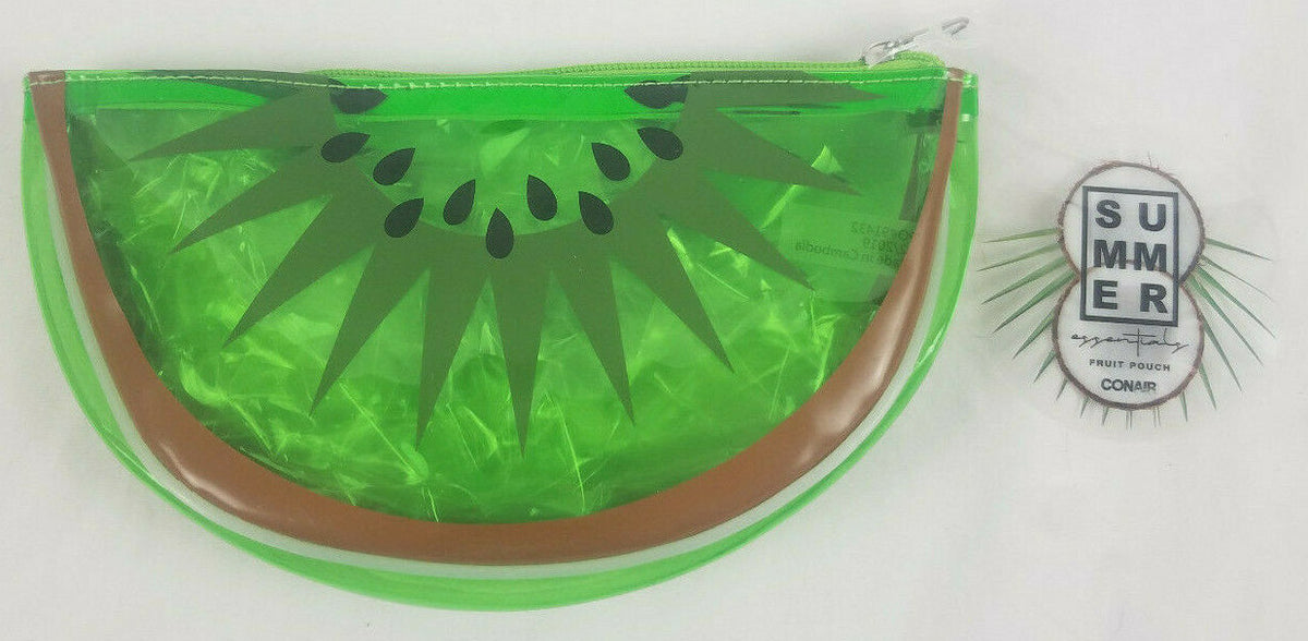 Clear Makeup Pouch Bag for Cosmetics - Summer Fruit Collection, Multiple Colors