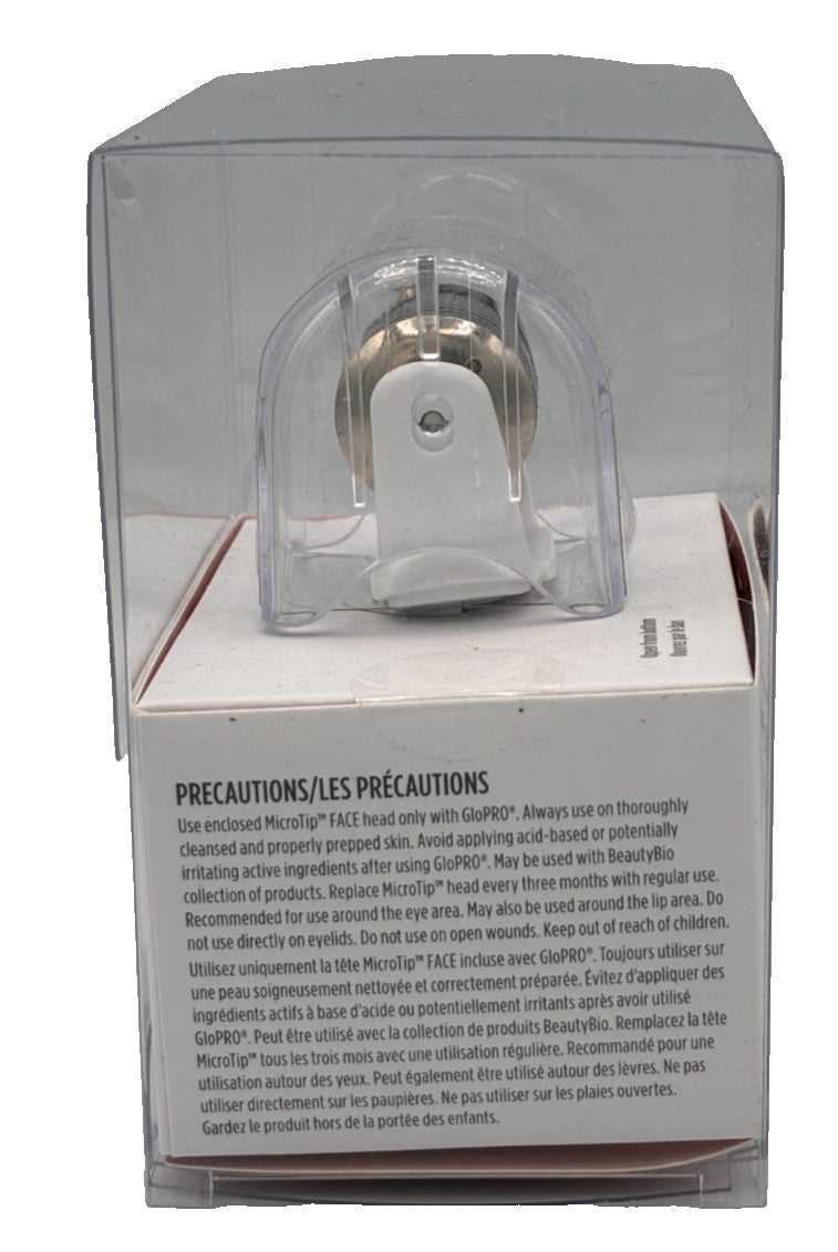 BeautyBio Glopro Face Micro Tip Attachment - White, New in Box