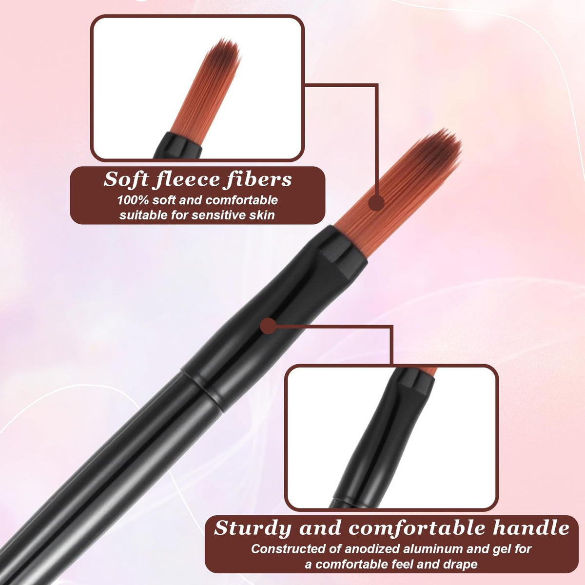 Disposable Lip Brushes Pack of 120 - Makeup Applicator for Lips & Cosmetics