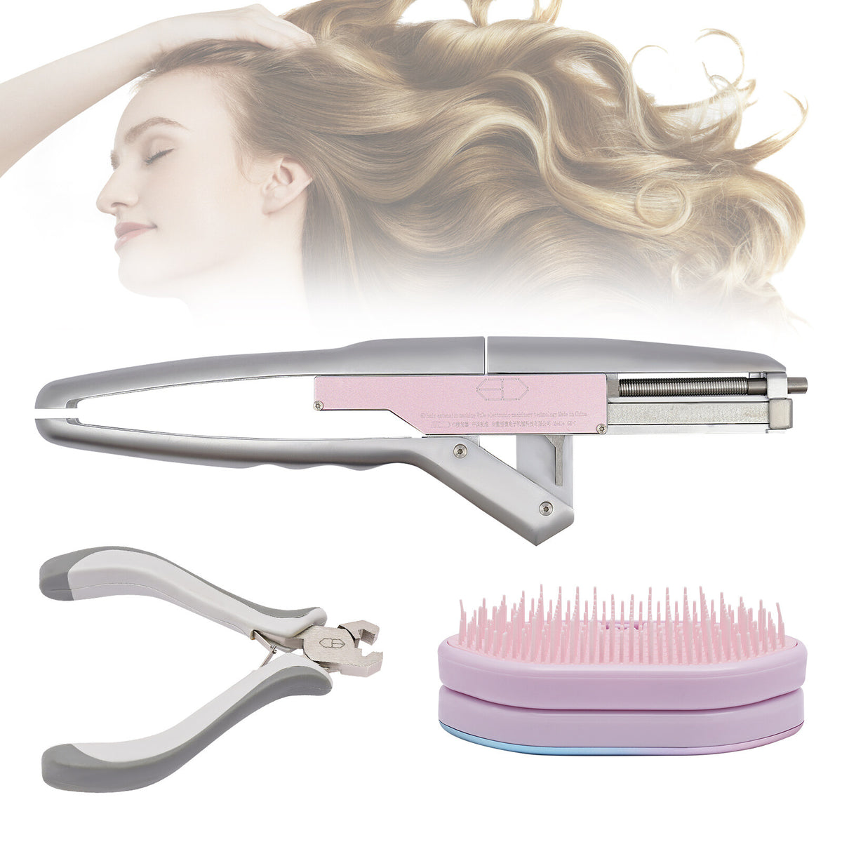 6D Hair Extension Machine Kit for Seamless Hair Extensions - Salon Fusion Tool