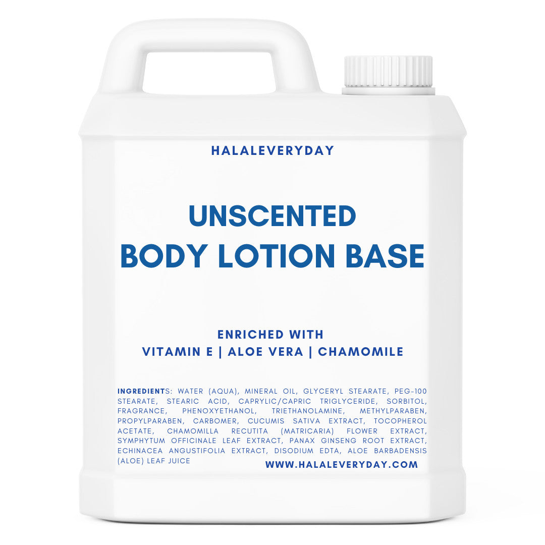 Unscented Body Lotion Base with Vitamin E & Aloe Vera