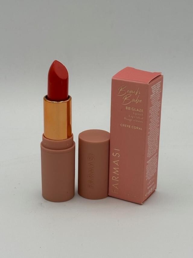 Farmasi BB Glaze Beach Babe Lipstick - Crepe Coral Moisturizing Lip Gloss