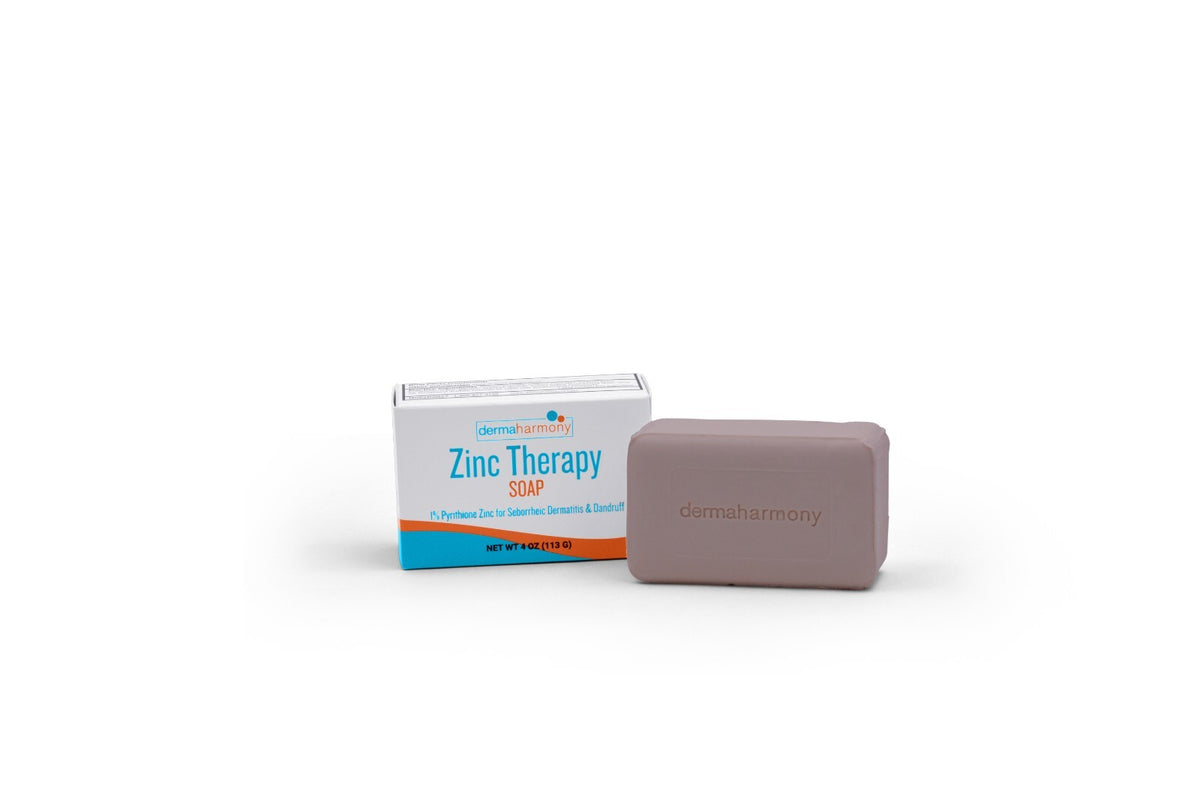 Pyrithione Zinc Bar Soap for Seborrheic Dermatitis & Skin Conditions - 4 oz, 10 Bars