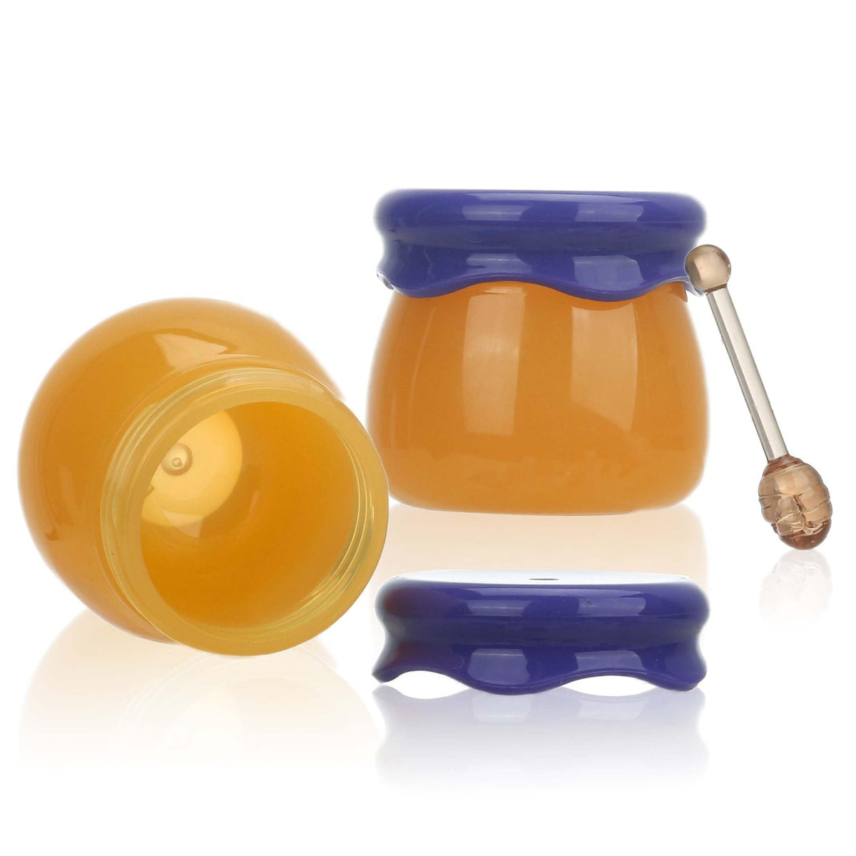 20 Pack 6g Plastic Honey Pot Jars for Lip Balm and Cosmetics