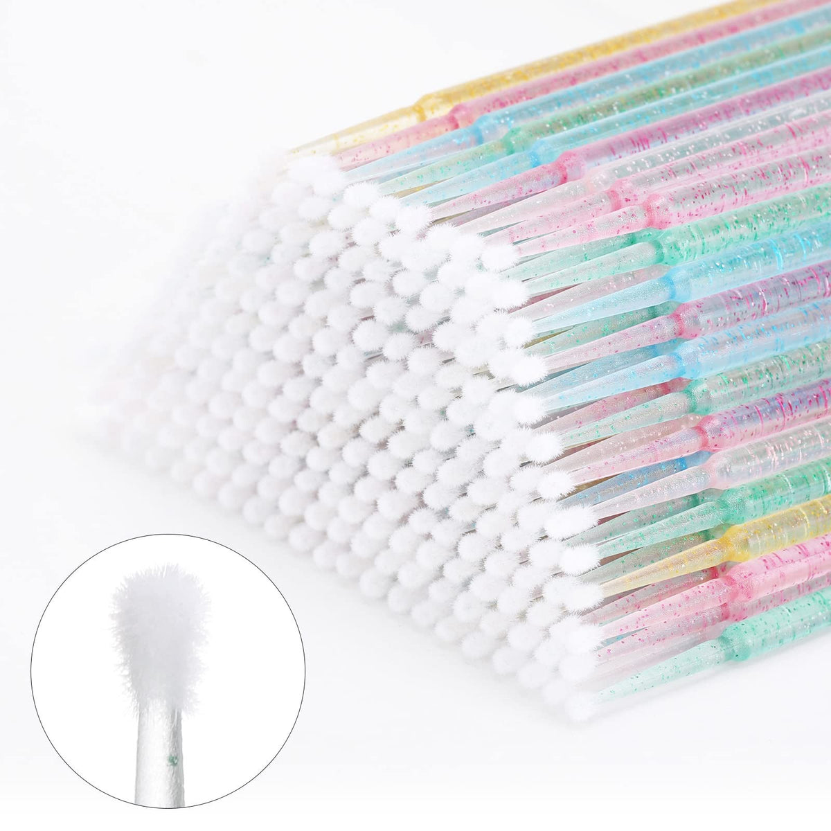 Disposable Microbrush Applicators - 1000 Pcs Micro-Needle Brushes for Makeup & Nail Art