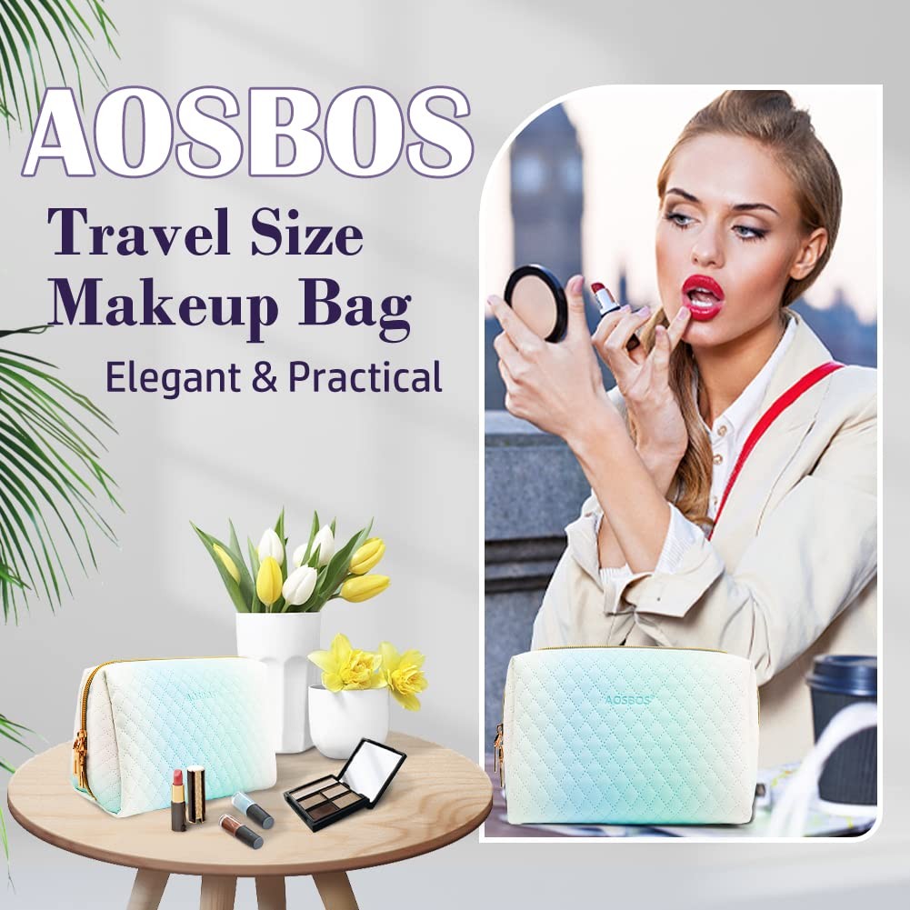 Small Travel Makeup Bag with Multiple Compartments and Elegant Design