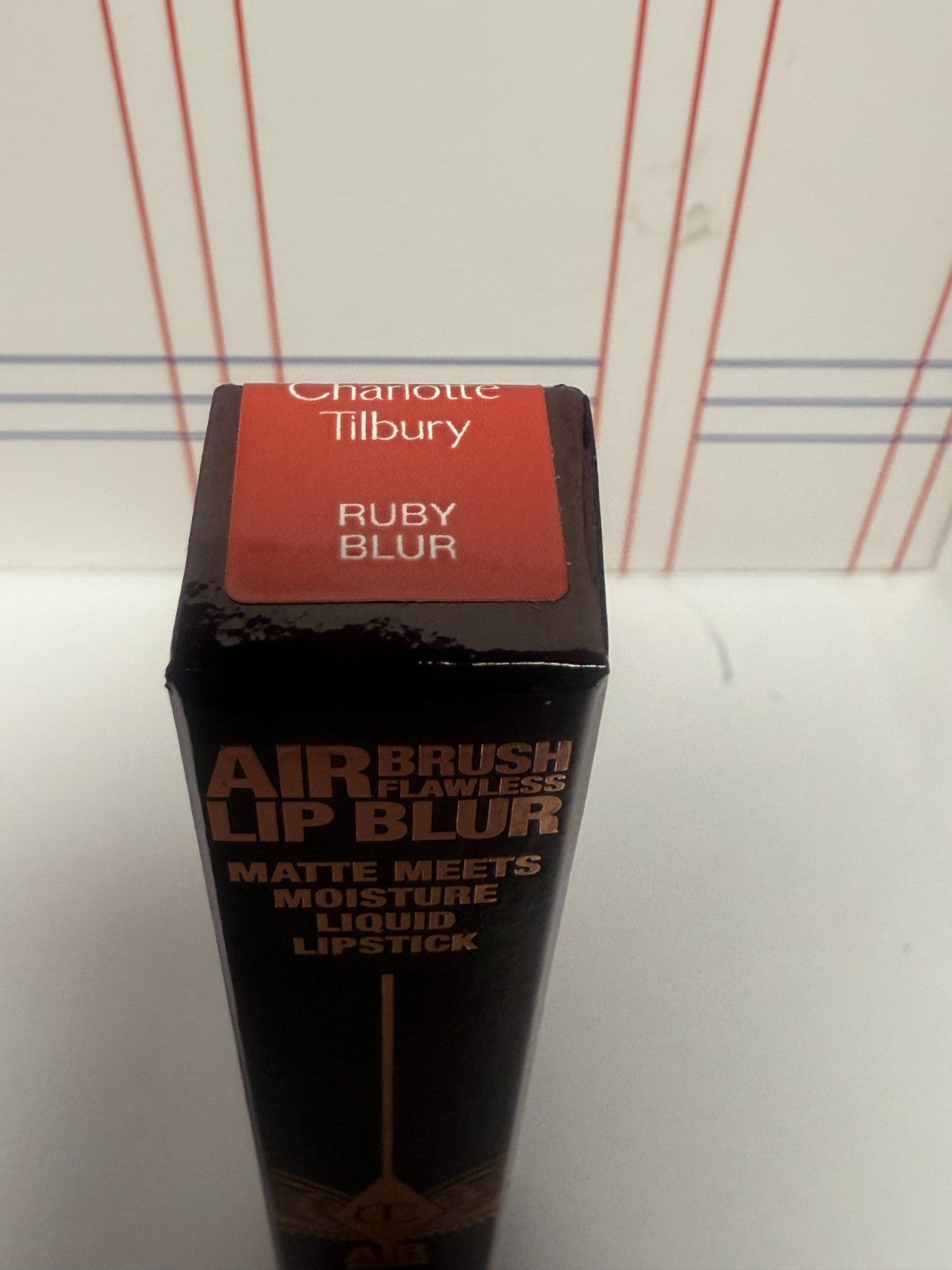 Charlotte Tilbury Air Brush Flawless Lip Blur Liquid Lipstick Ruby Blur 0.22oz