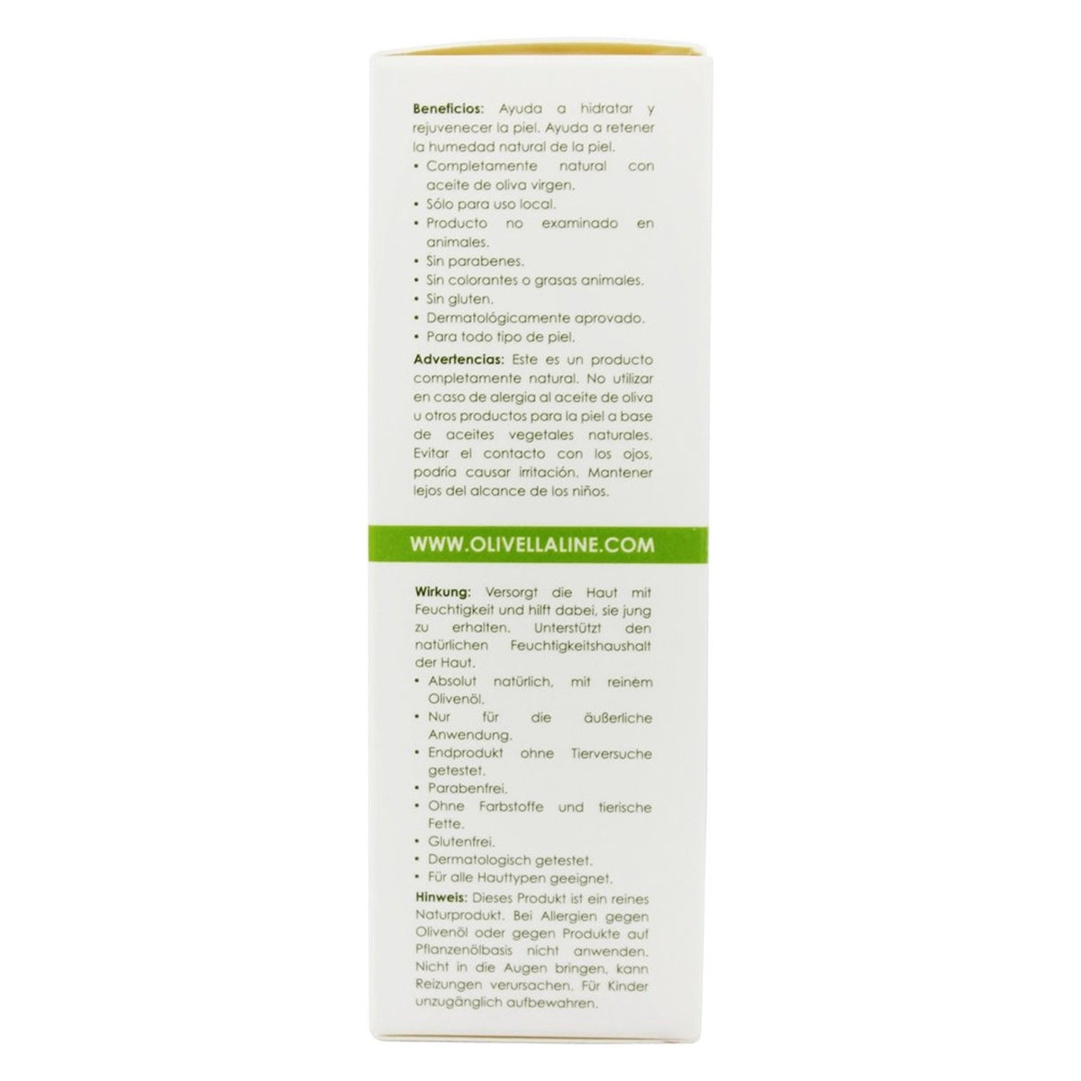 Olivella All Natural Virgin Olive Oil Moisturizer For Skin Types 1.69