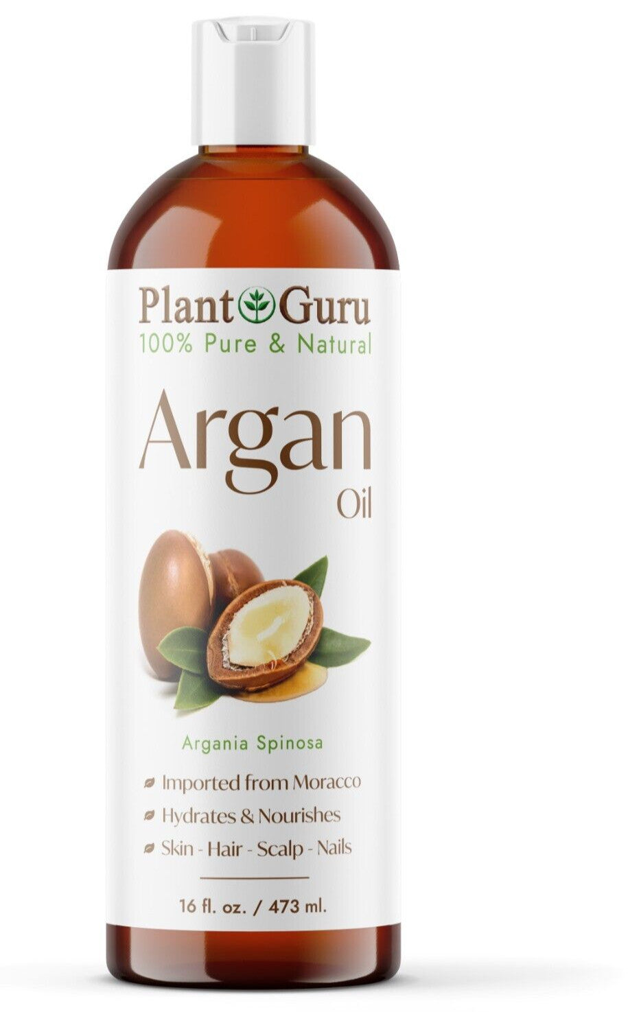Argan Oil 16 oz - Pure Natural Cold-Pressed Hair & Skin Moisturizer