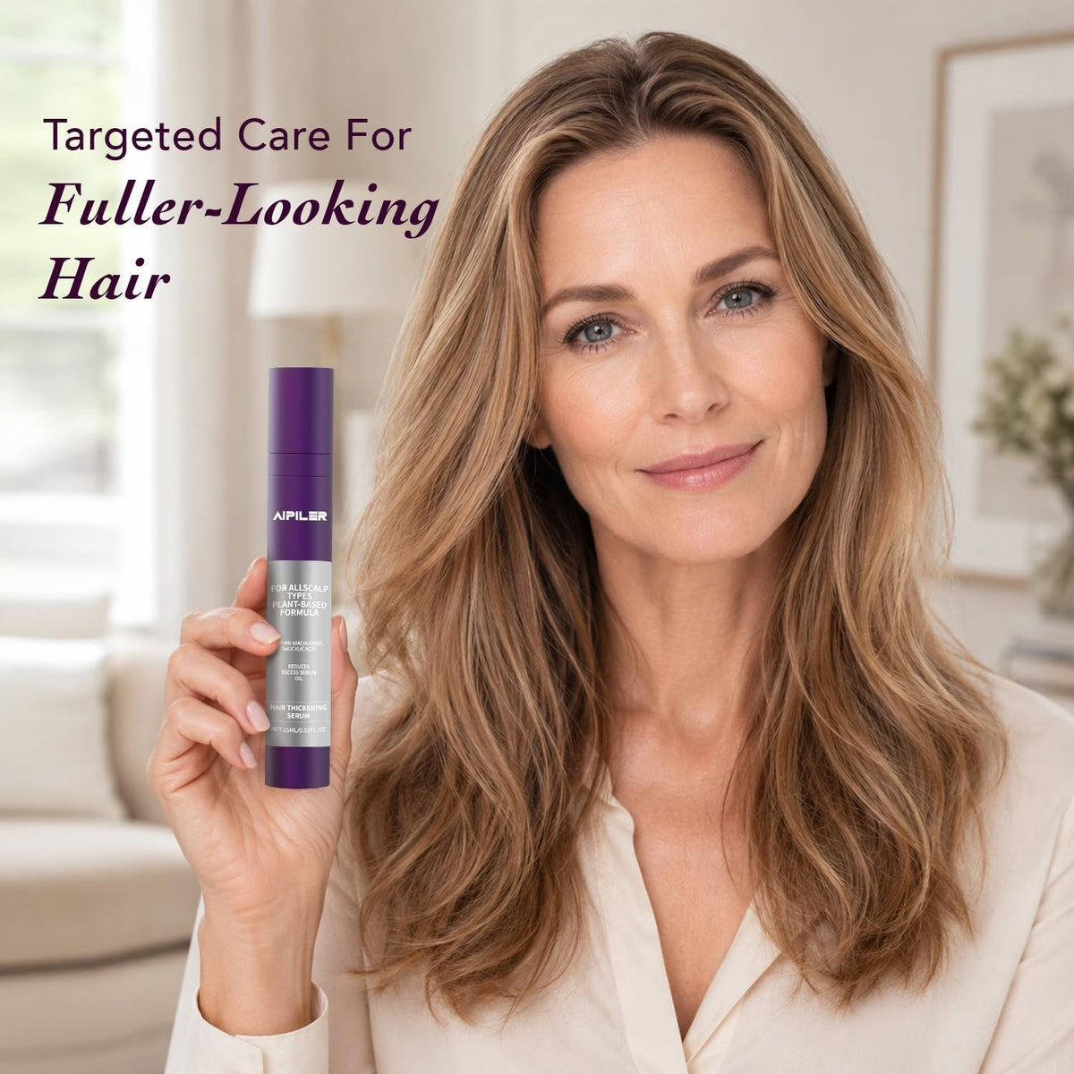 Hair Thickening Scalp Serum Roll-On with Rosemary