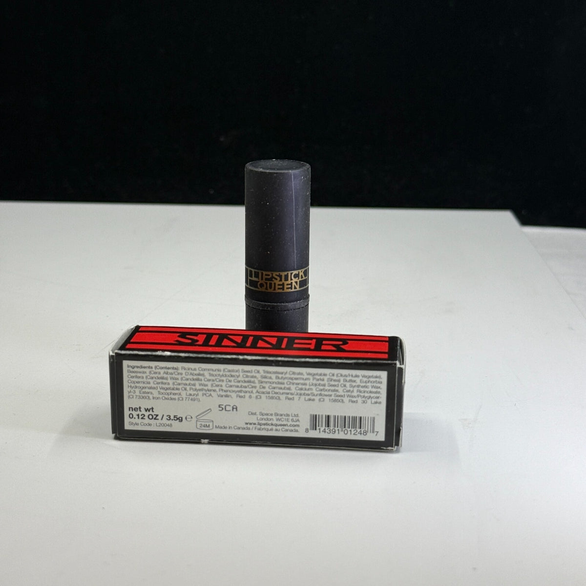 Lipstick Queen Sinner Fire Red Lipstick 0.12 oz New In Box