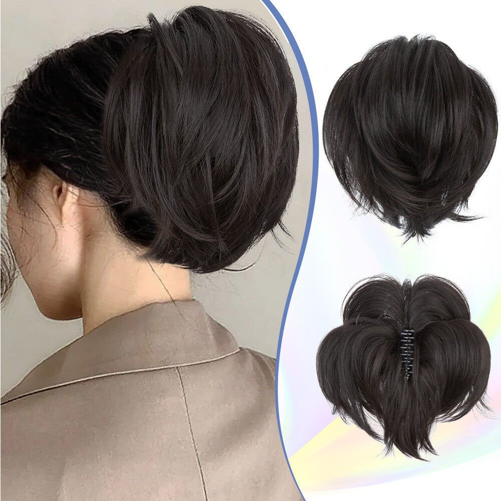 Layered Ponytail Hair Extension with Bendable Claw Clip - Multiple Colors