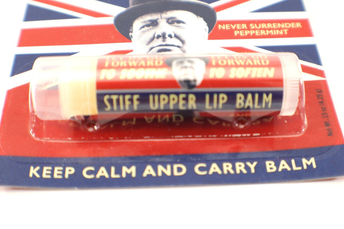 Lip Balm Tube - Peppermint Winston Churchill Stiff Upper Lip Organic & Cruelty-Free