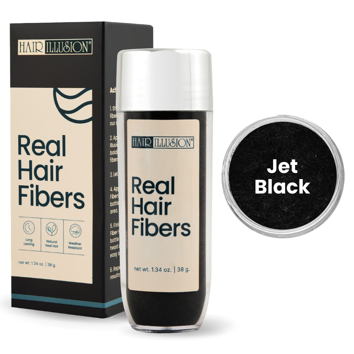 Hair Building Fibers for Thinning Hair & Bald Spots - 38g