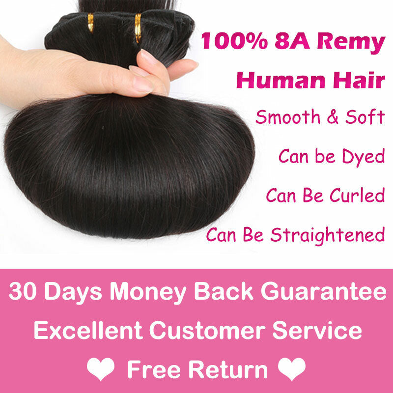 Remy Human Hair Clip-In Extensions 24 Inches Multiple Colors & Thicknesses