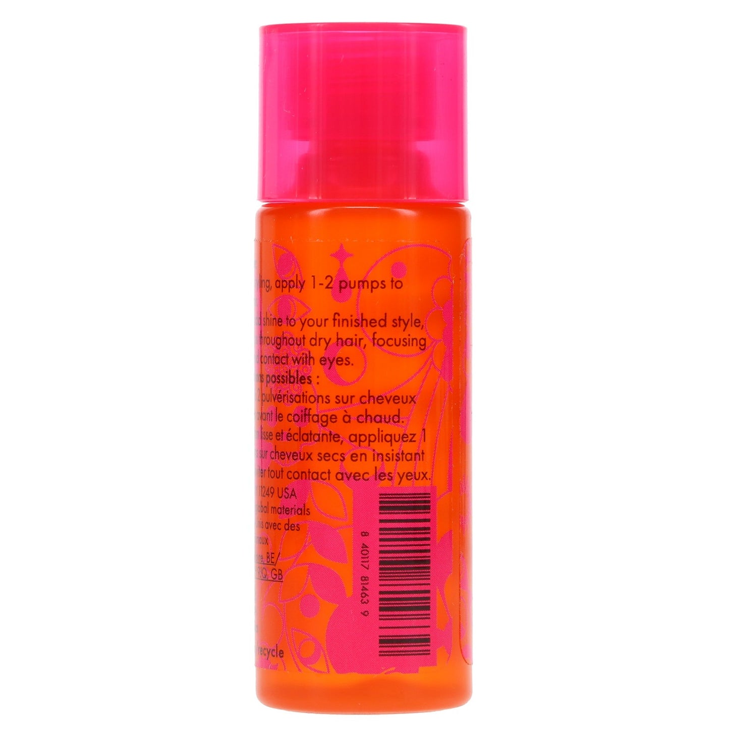 Lightweight Hair Styling Oil - Nourishing Frizz Control 0.67 oz