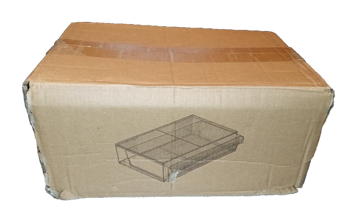 Stackable Clear Plastic Makeup Organizer Drawer Set with Handles 2 Pack