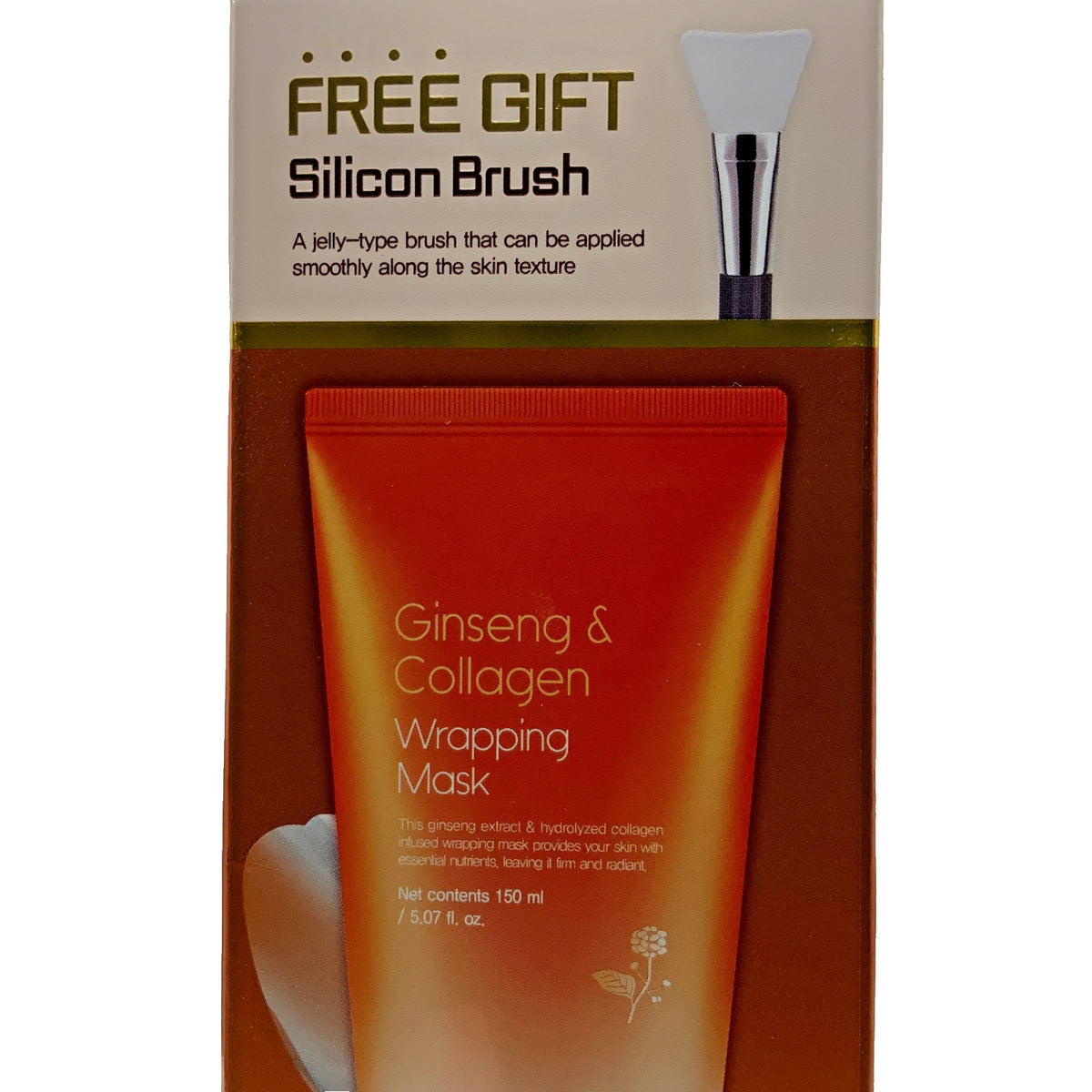 Ginseng Collagen Wrapping Mask - 2 Pack with Brush