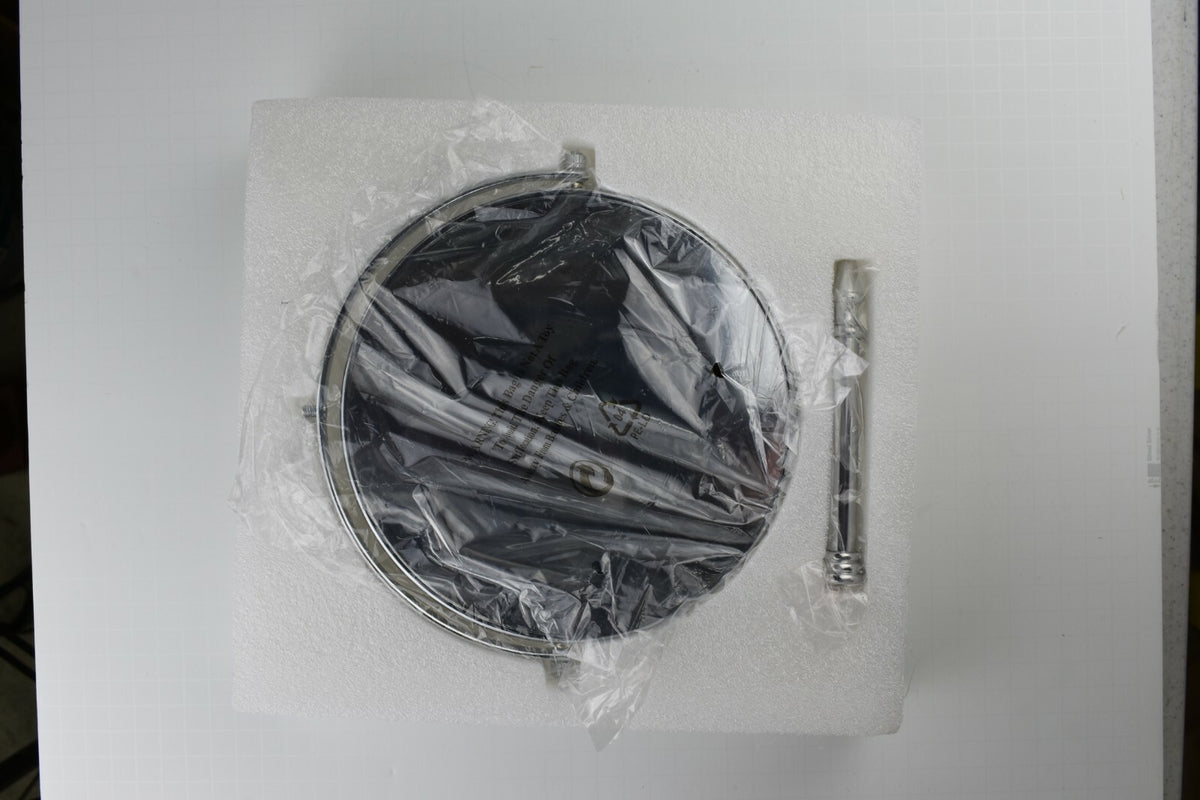 7X Magnifying Double-Side Tabletop Makeup Mirror with Swivel and Chrome Finish