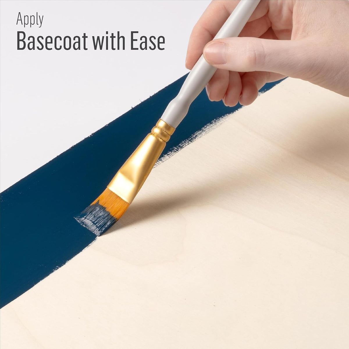 Artist-Quality Paint Brush Set with Flagged Bristles - Precision Art Tools