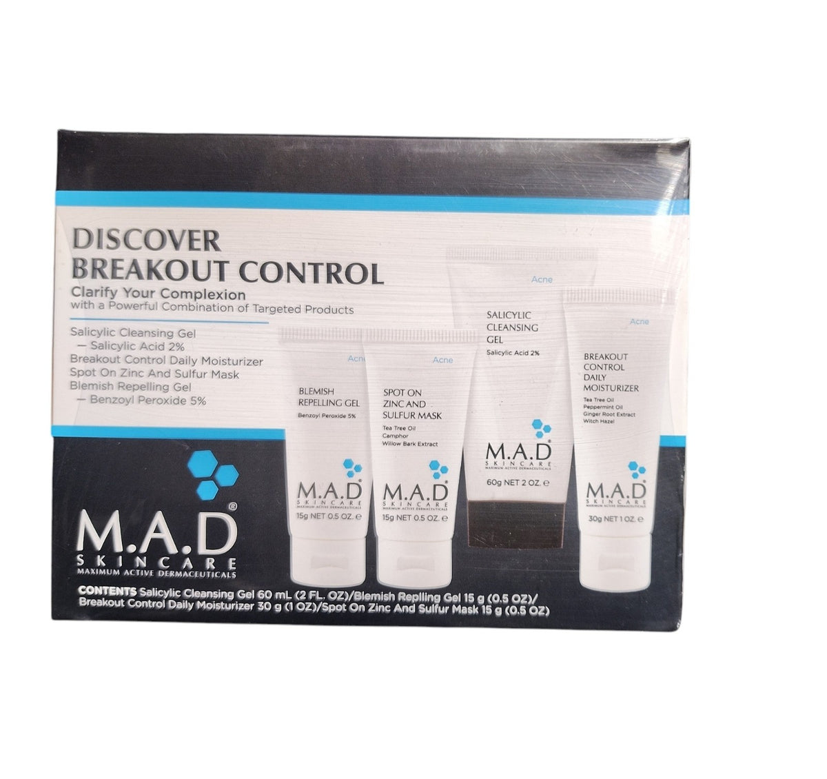 M.A.D Skincare Acne Breakout Control Daily Moisturizer 1.7 oz