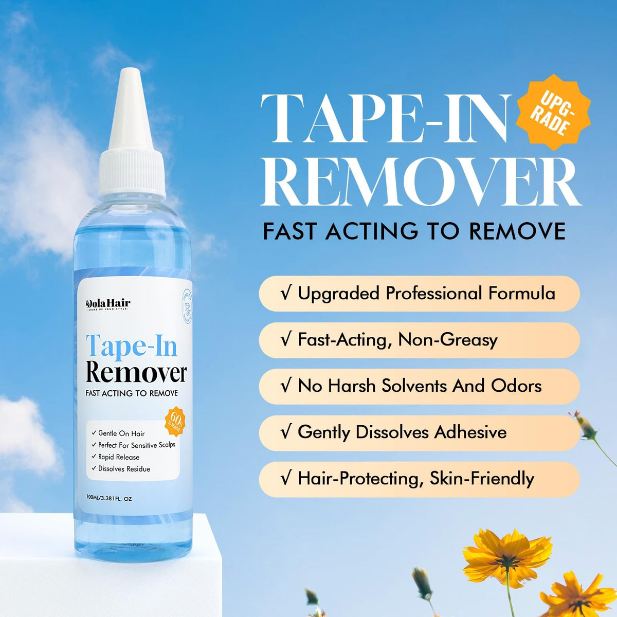 Tape-In Hair Extension Remover Spray for Lace Adhesive - Easy & Residue-Free