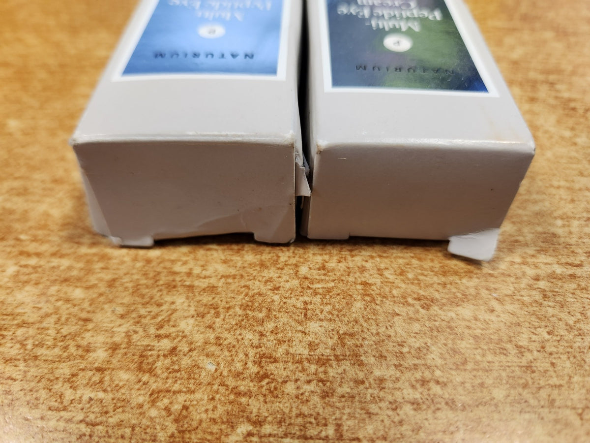Multi-Peptide Eye Cream Set - Hydrating Anti-Aging Brightening 0.5 oz Each