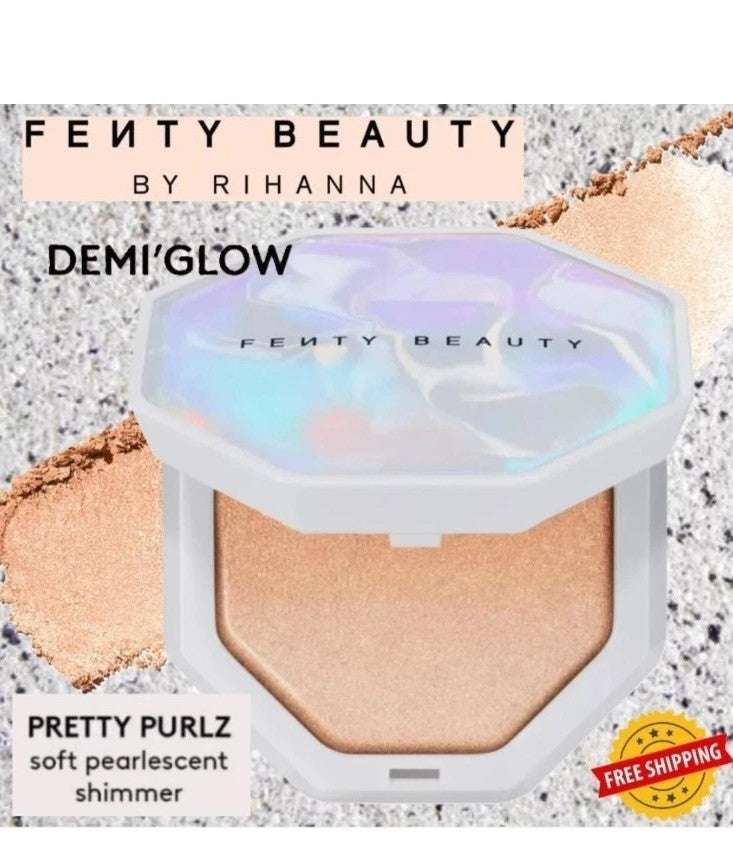 Fenty Beauty Demi Glow Light Diffusing Highlighter - Shade 01 Pretty Purlz