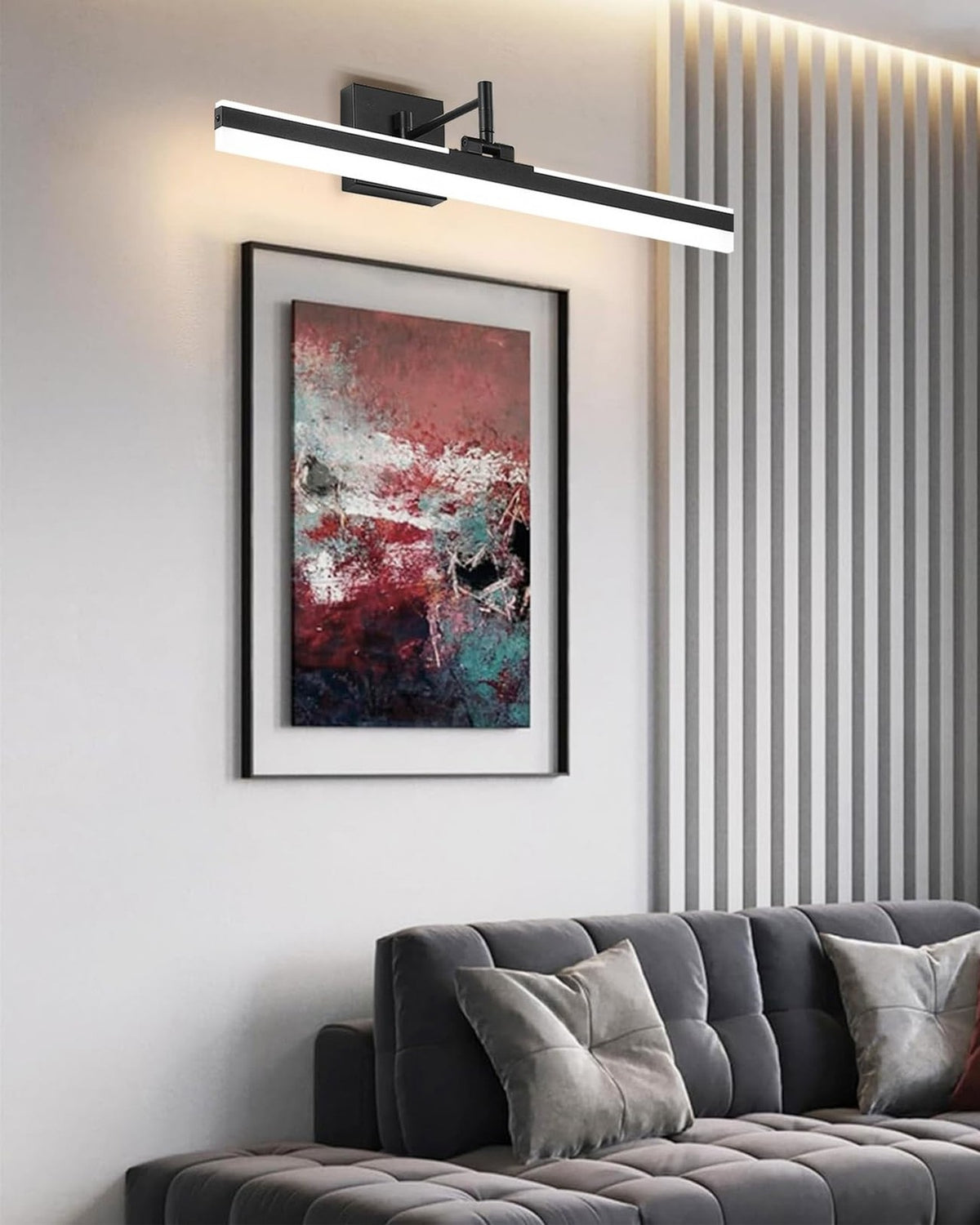 Modern LED Vanity Light Fixture 24in Adjustable Wall Sconce Bathroom Lighting