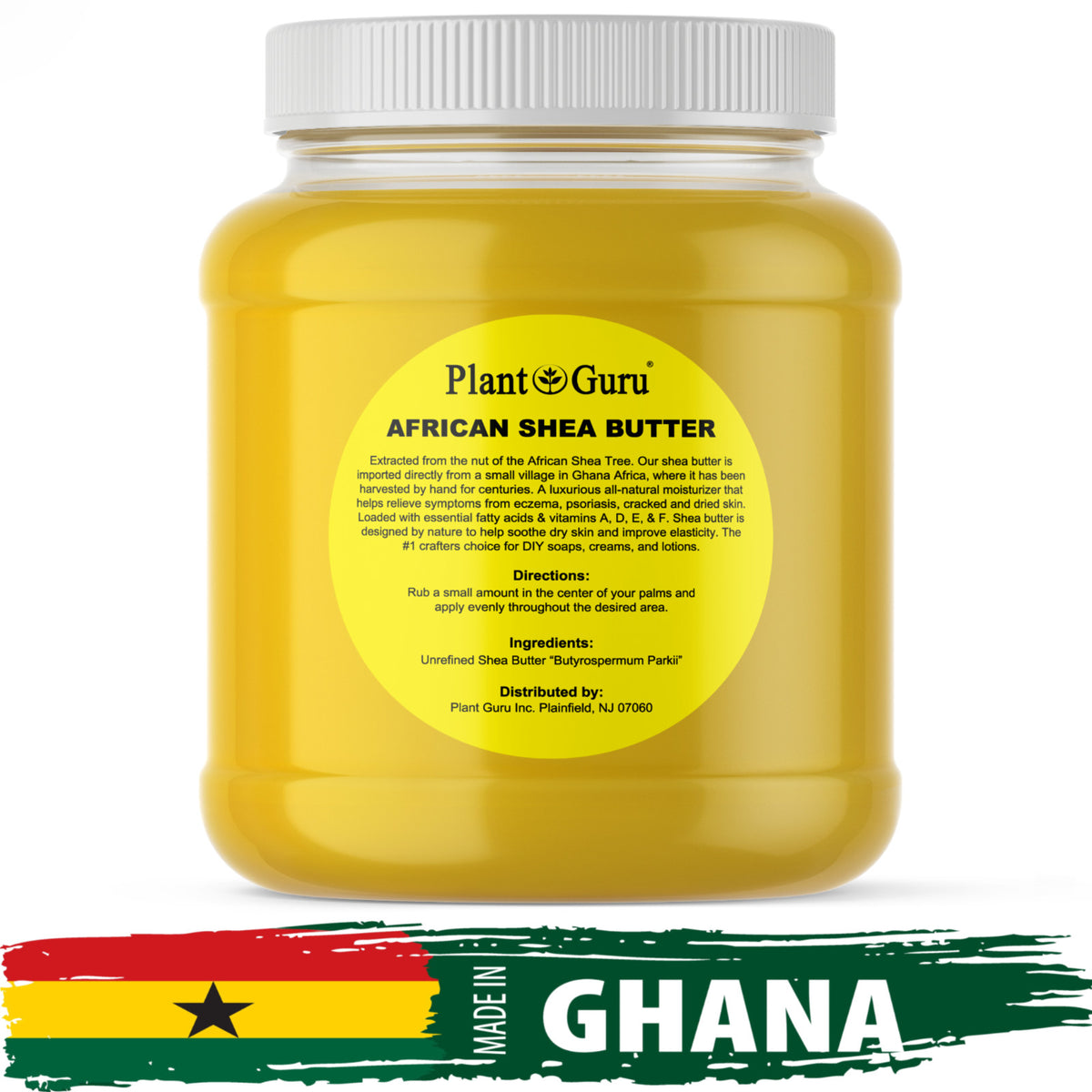 Raw African Shea Butter 3 lbs. Bulk YELLOW 100% Pure Natural Organic
