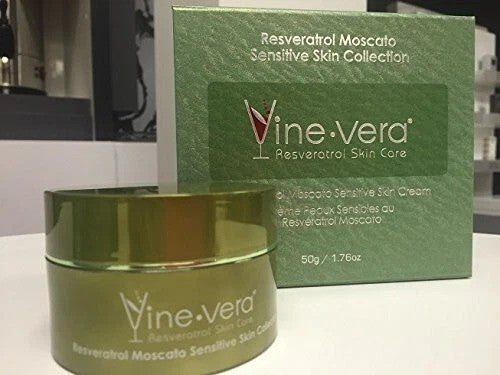 Resveratrol Moscato Sensitive Skin Face Cream 50g - Anti-Aging Moisturizer