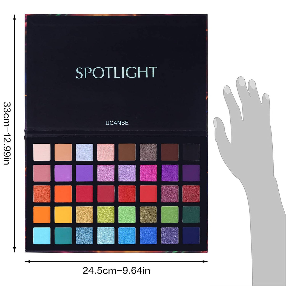 40-Color Eyeshadow Palette Matte & Shimmer Eye Makeup Set