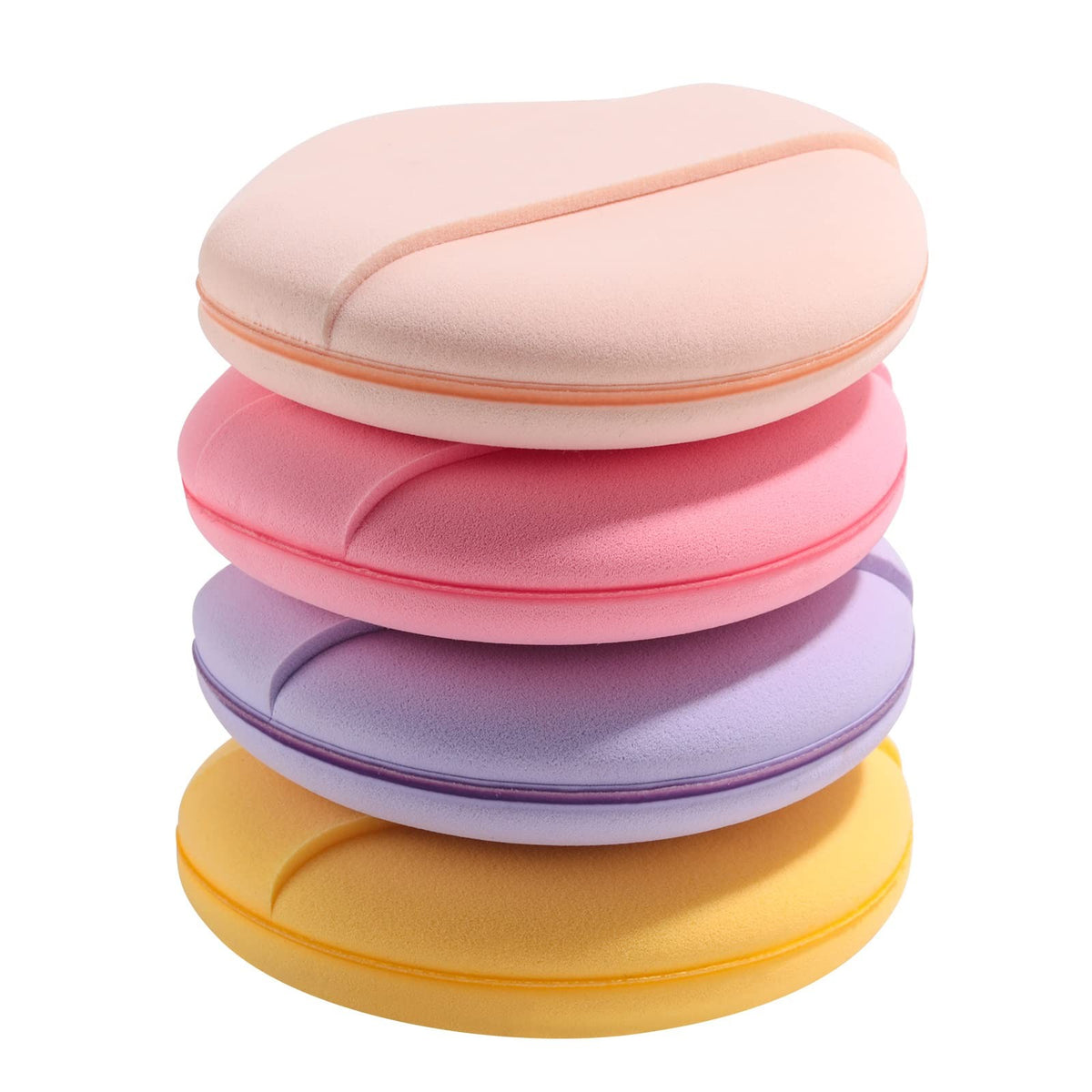 Makeup Sponge Blender for Foundation - Pack of 4, Vibrant Colors