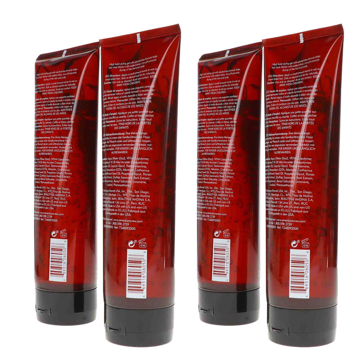Firm Hold Styling Gel 8.4 oz Pack of 4 – Men’s Hair Gel